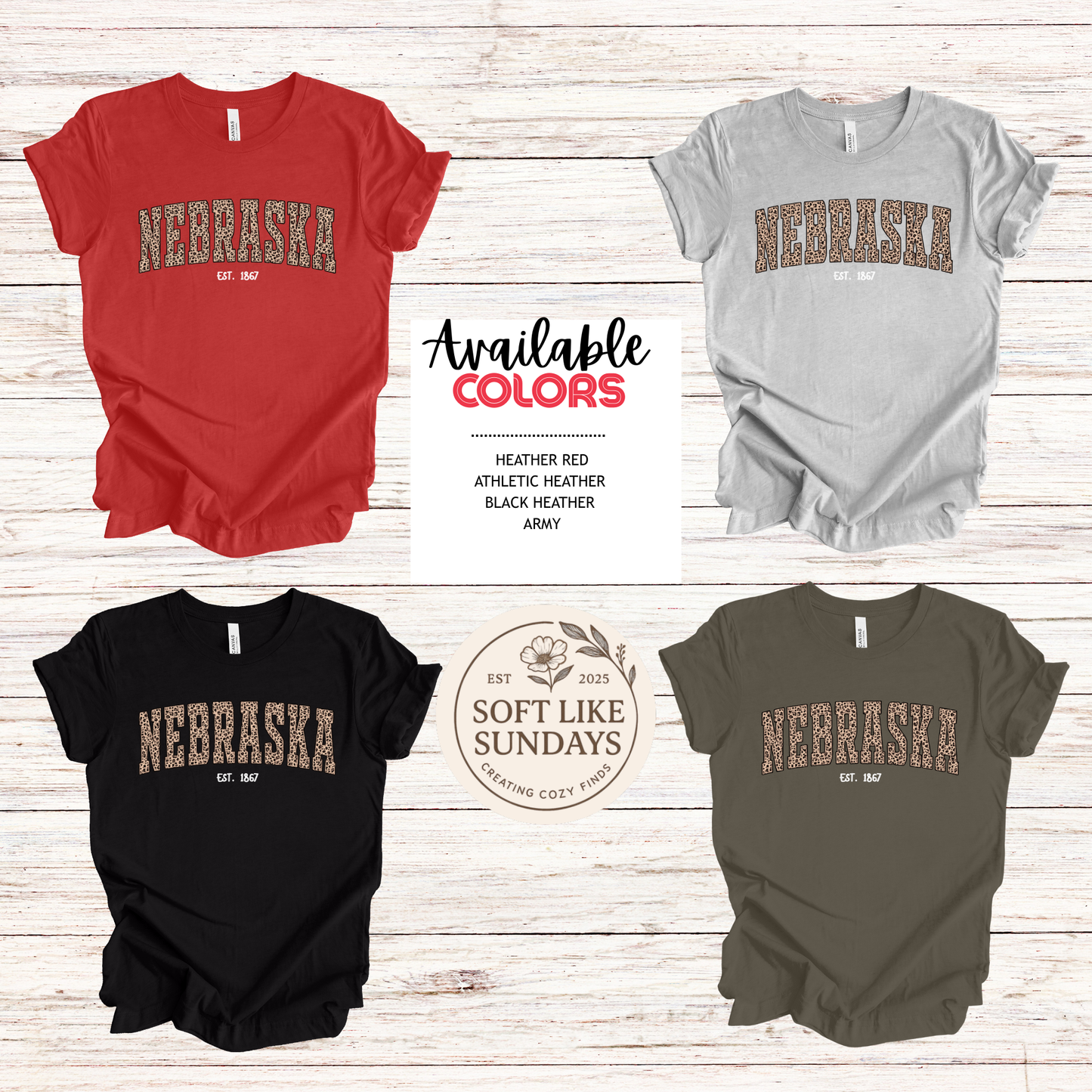 Leopard Nebraska Tee