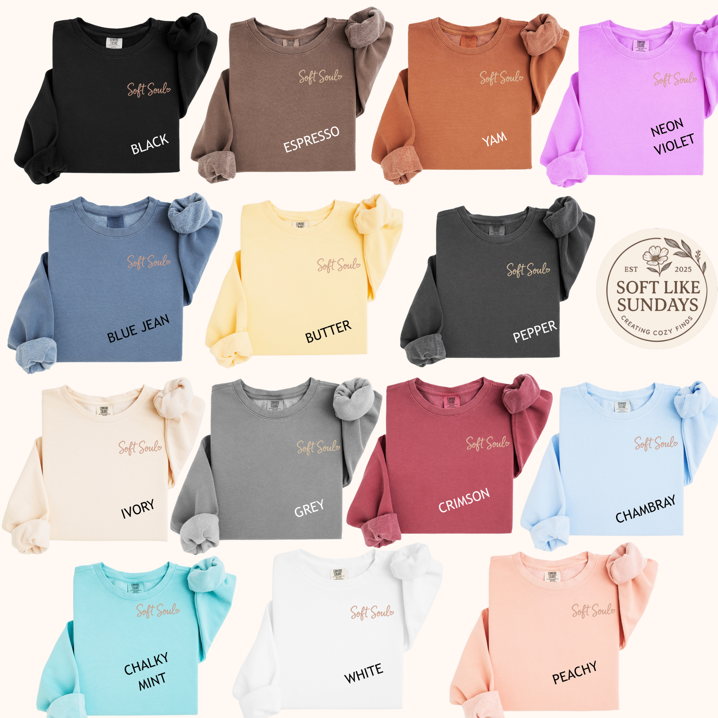 Soft Soul | Cozy Crewneck Sweatshirt