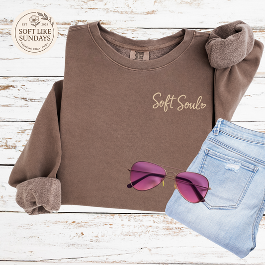 Soft Soul | Cozy Crewneck Sweatshirt