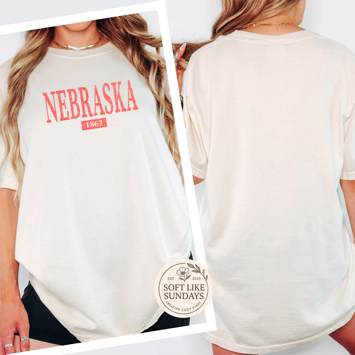 Nebraska Vintage Comfort Tee