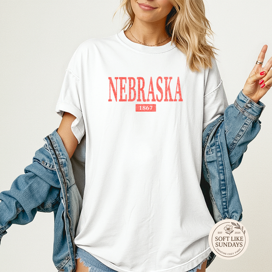 Nebraska Vintage Comfort Tee