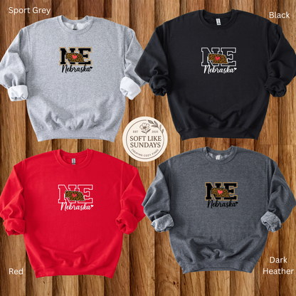 Nebraska Leopard Heart Design