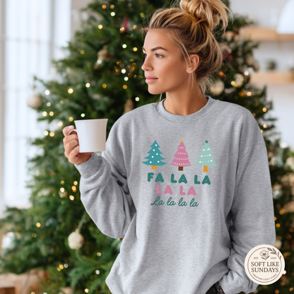 Fa La La Christmas Tree Crewneck