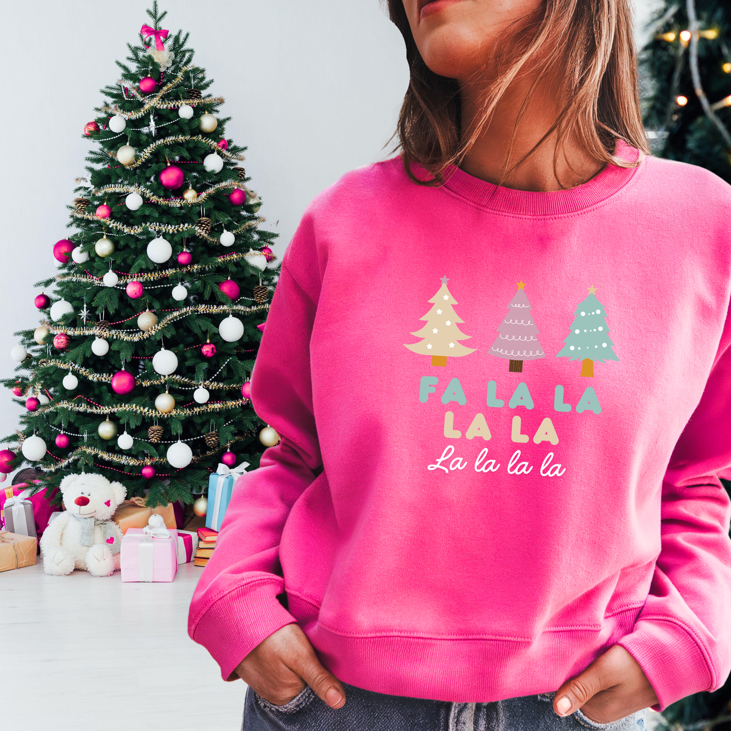 Fa La La Christmas Tree Crewneck