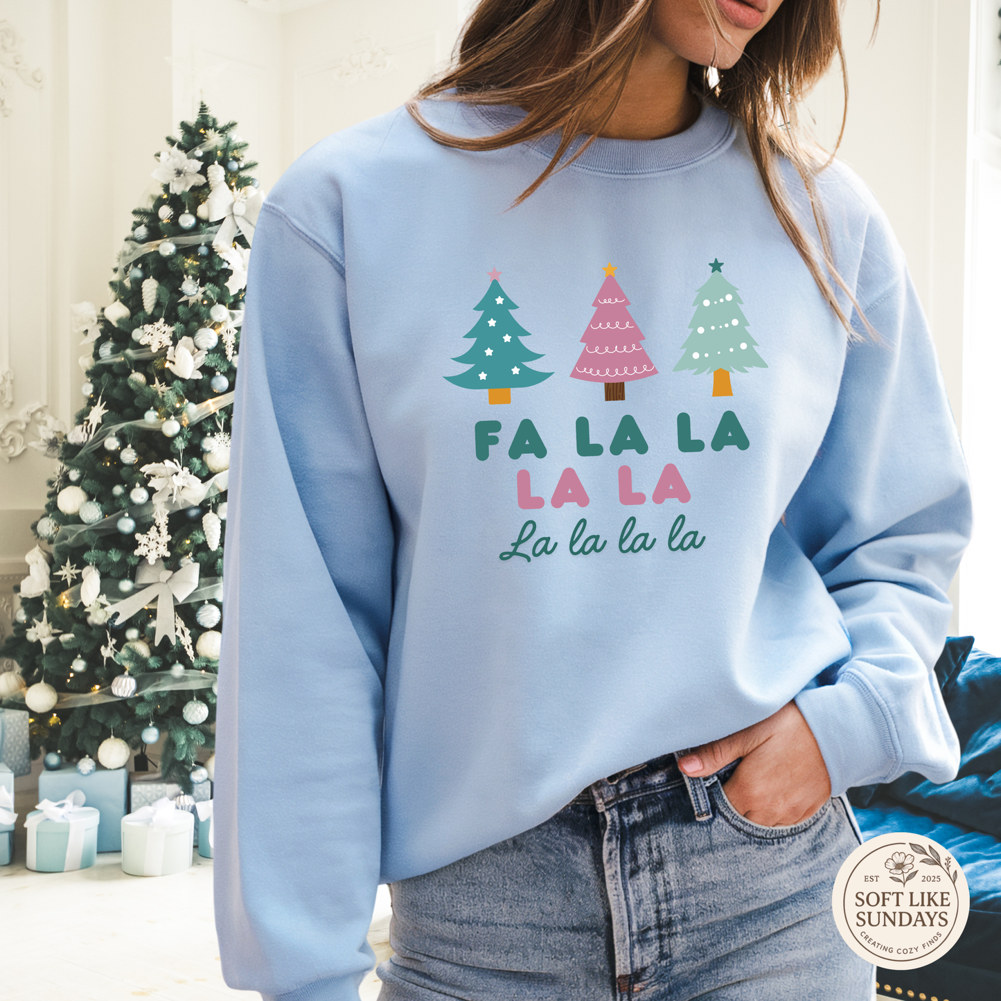 Fa La La Christmas Tree Crewneck