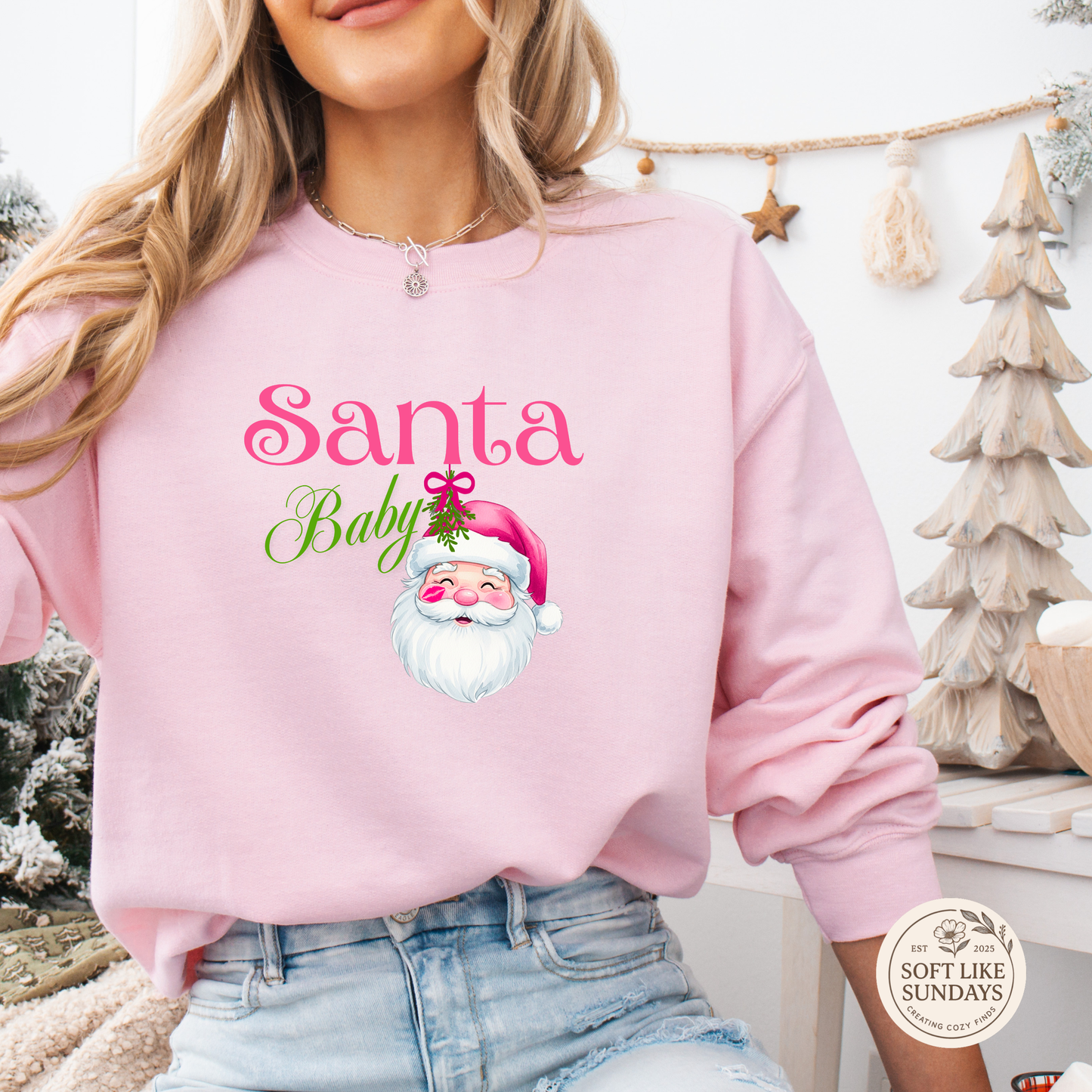 Santa Baby Crewneck Sweatshirt