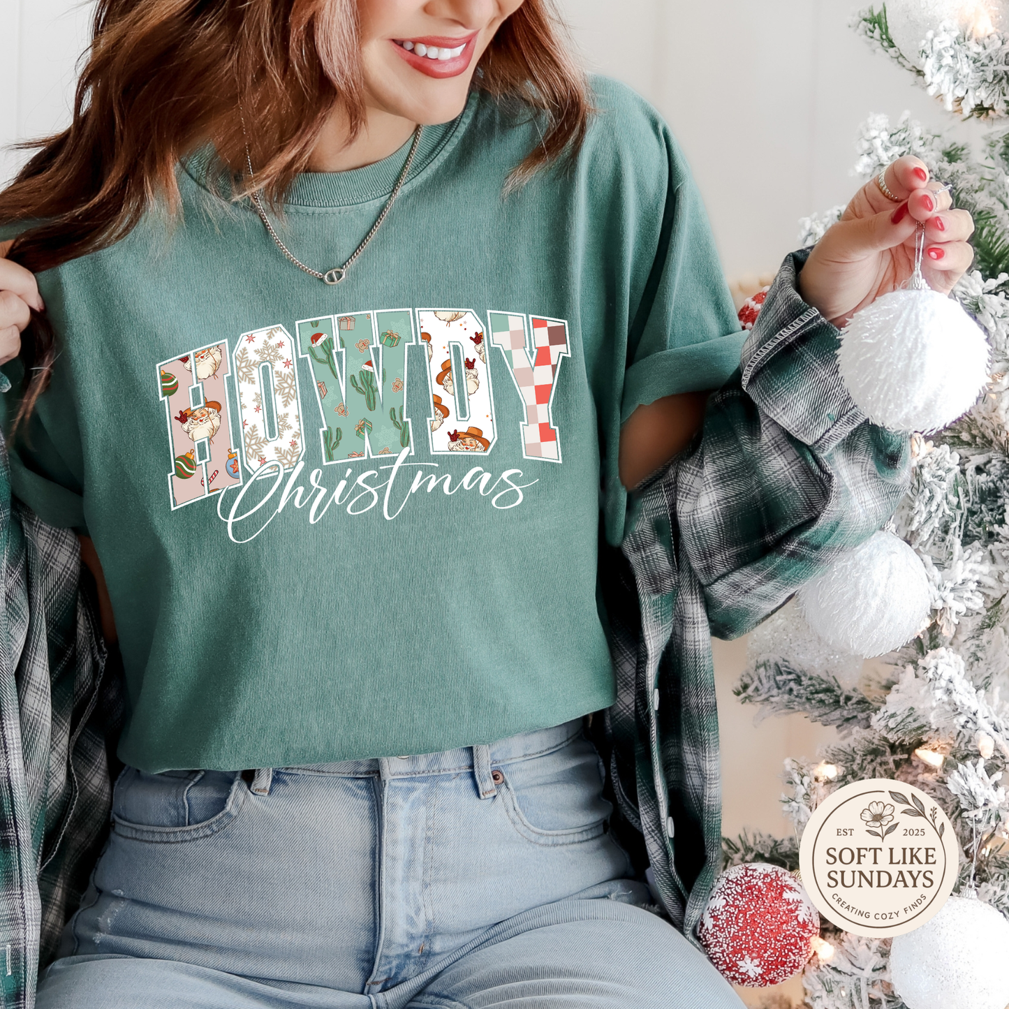 Howdy Christmas Southern Tee