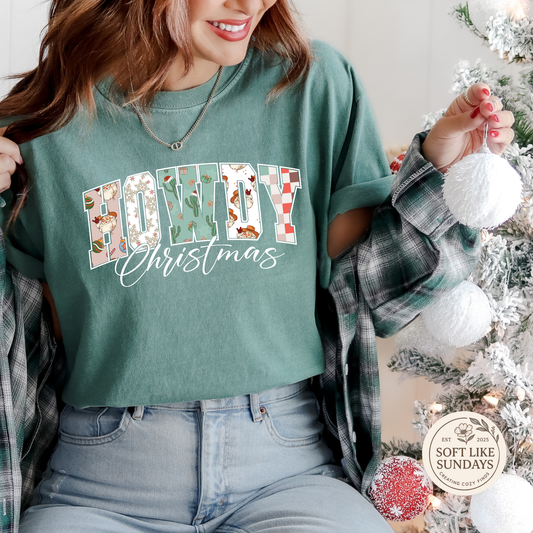 Howdy Christmas Southern Tee