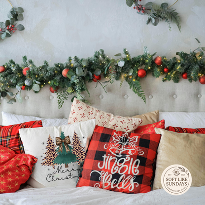 Leopard Trees Christmas Pillow